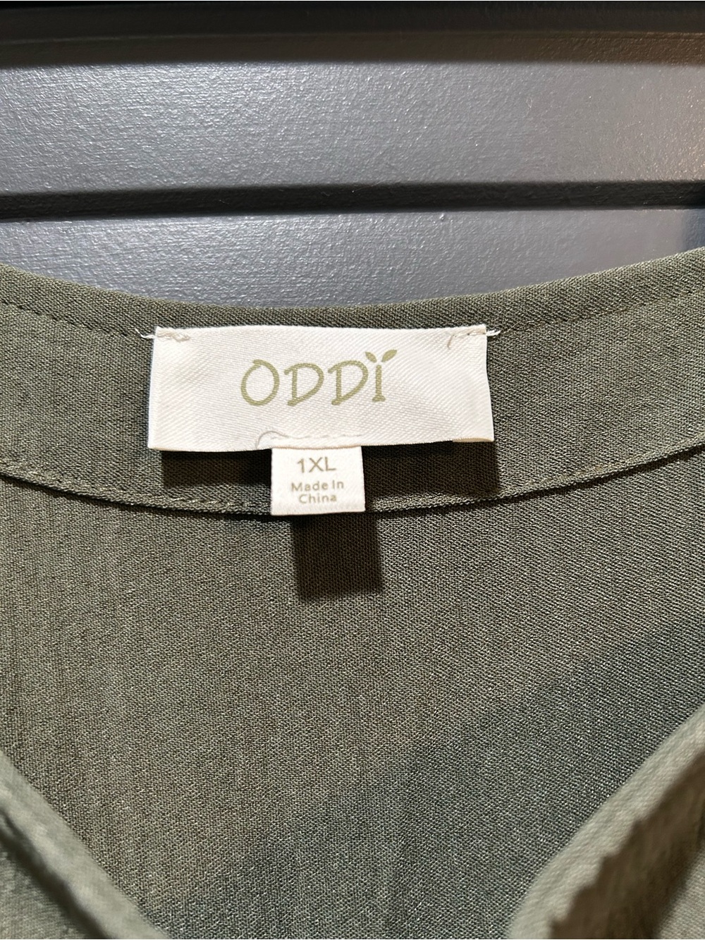 Olive Green Wide-Leg Overalls - Picture 4 of 5